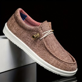 Mens Canvas Slip-On Sneakers - Ultra-Comfortable & Featherweight - Perfect for Daily Walks, Jogging, All Seasons