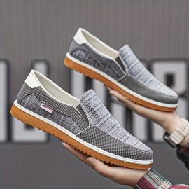 Canvas shoes for men in summer old Beijing cloth shoes for men breathable board shoes for men one foot for work middle-aged and elderly dad casual oversized shoes