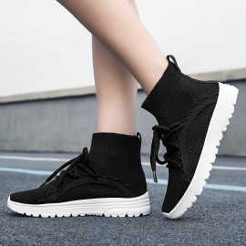 Women's Fashion Sock Sneakers, Breathable Casual Walking Shoes, Lightweight And Versatile Sports Shoes