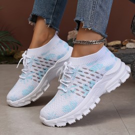 Lightweight Breathable Women's Athletic Sneakers, Mesh Upper, Comfortable Walking Shoes, Casual Sport Style, Outdoor Running Gear, Non-Slip Sole