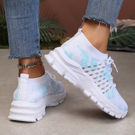 Lightweight Breathable Women's Athletic Sneakers, Mesh Upper, Comfortable Walking Shoes, Casual Sport Style, Outdoor Running Gear, Non-Slip Sole