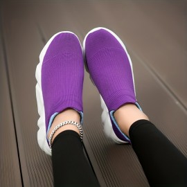 Breathable Mesh Running Shoes for Women - Soft and Comfortable Sock Sneakers with Non-Slip Soles