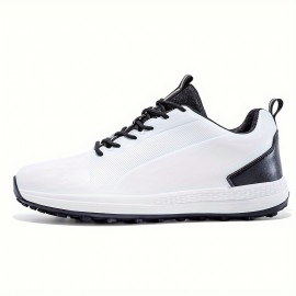 Mens Waterproof Ultra-Comfort Spikeless Golf Shoes - Breathable Sneakers for All-Weather Walking and Style