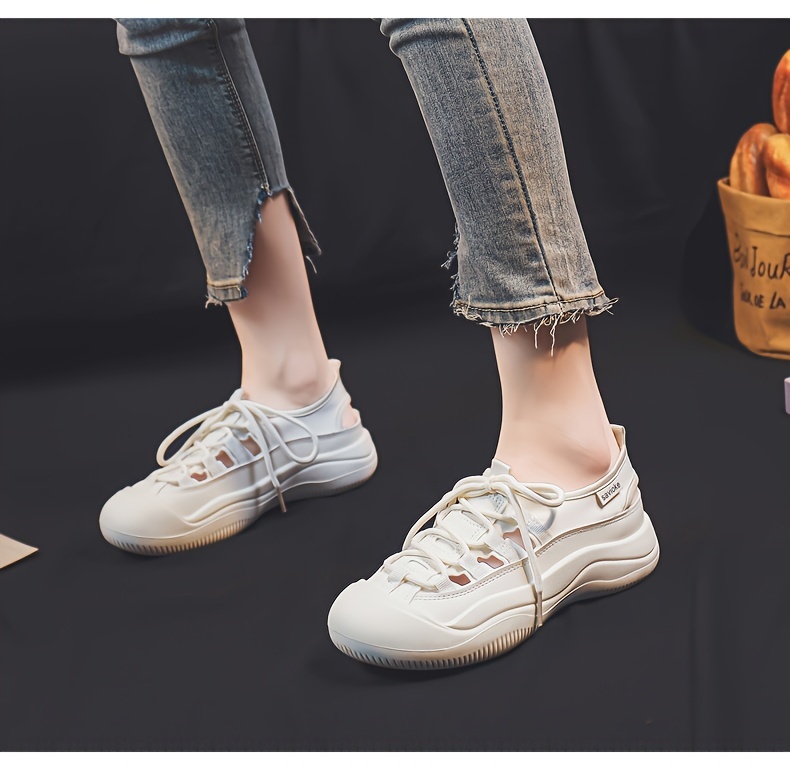 Women s Hollow Sneakers Summer Student Casual Shoes Flat details 5