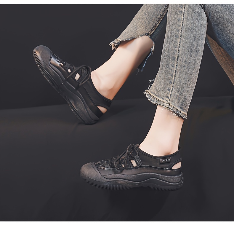 Women s Hollow Sneakers Summer Student Casual Shoes Flat details 9