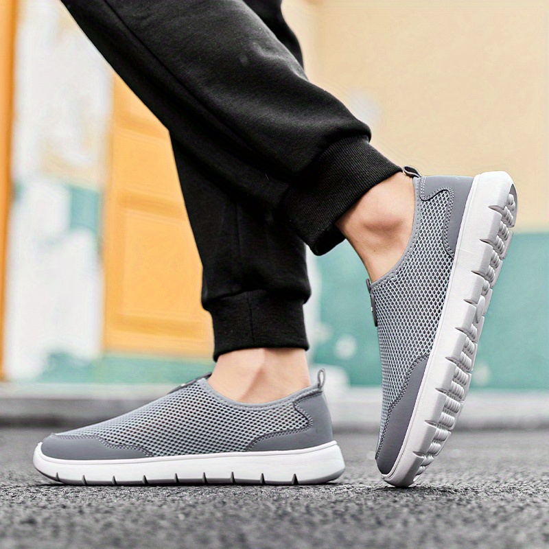 Unisex Casual Slip-On Sport Walking Shoes, Breathable Mesh, Lightweight Sneakers, Comfortable Outdoor Footwear details 14