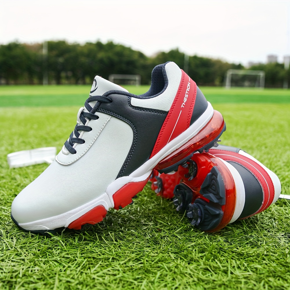 Mens Golf Shoes Professional Spikes And Cleats Waterproof Golf Training Sneakers Outdoor All Seasons Free Shipping On Items Shipped From Temu Temu details 2