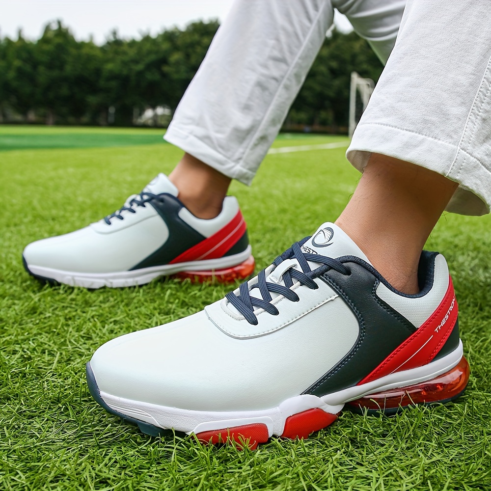 Mens Golf Shoes Professional Spikes And Cleats Waterproof Golf Training Sneakers Outdoor All Seasons Free Shipping On Items Shipped From Temu Temu details 3