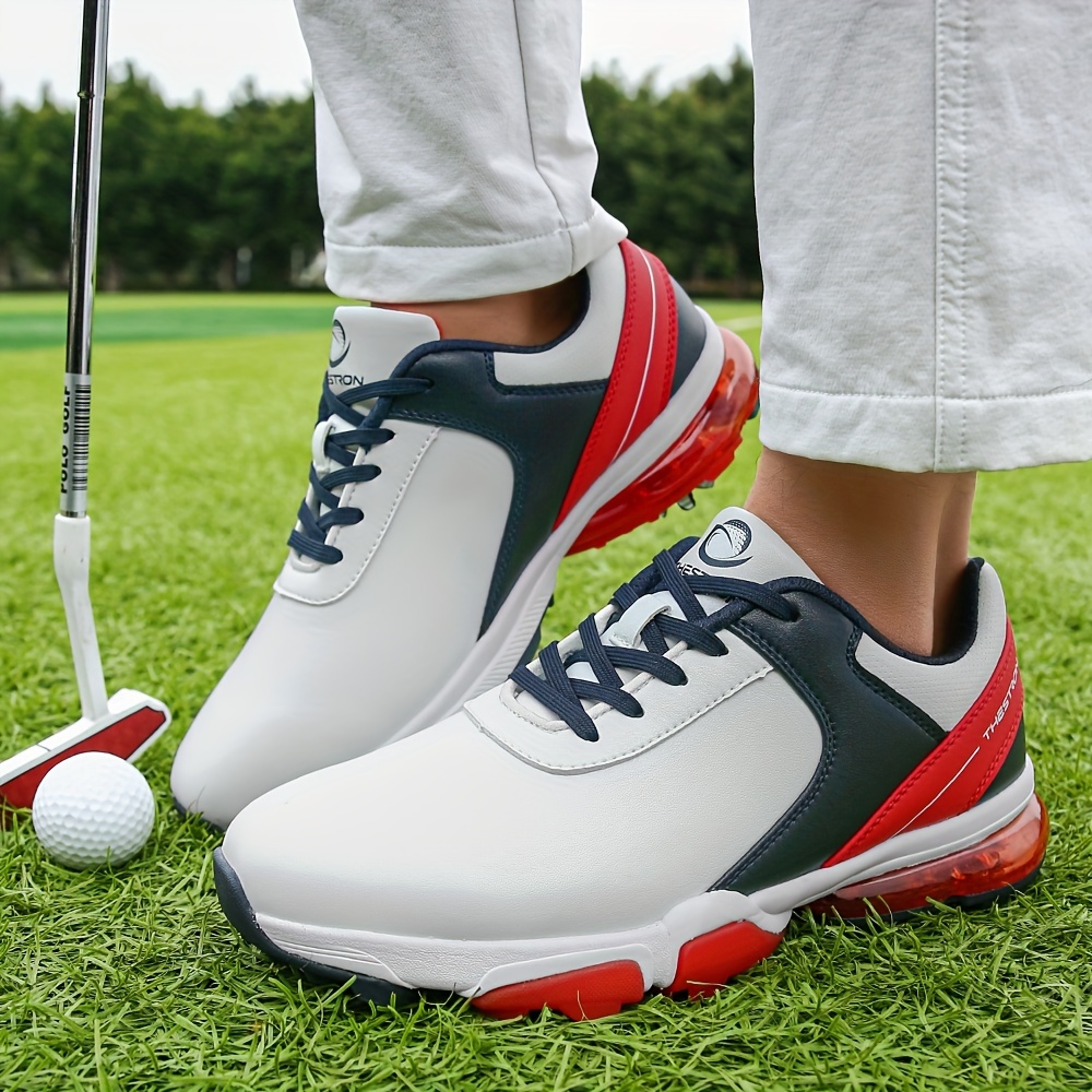 Mens Golf Shoes Professional Spikes And Cleats Waterproof Golf Training Sneakers Outdoor All Seasons Free Shipping On Items Shipped From Temu Temu details 4