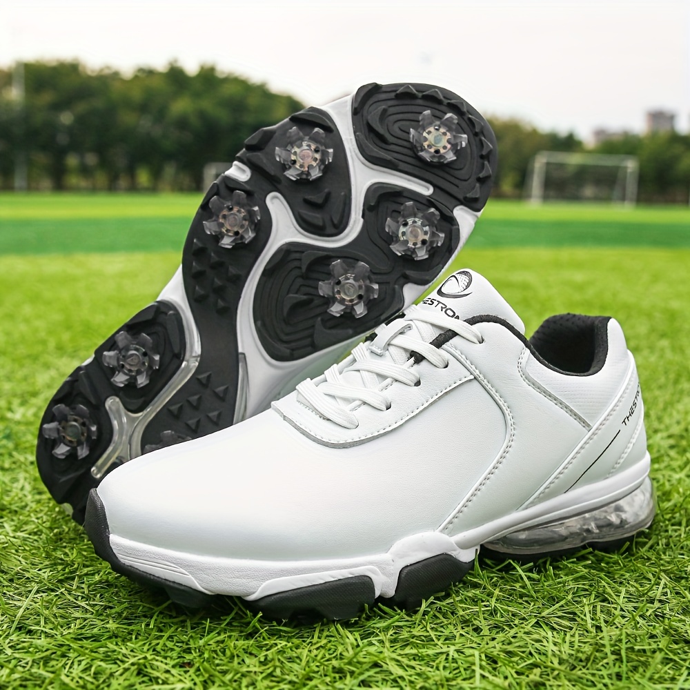 Mens Golf Shoes Professional Spikes And Cleats Waterproof Golf Training Sneakers Outdoor All Seasons Free Shipping On Items Shipped From Temu Temu details 7