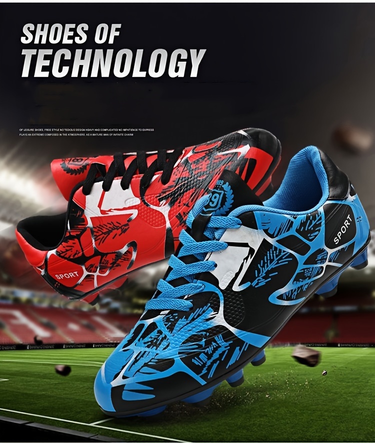 mens non slip football cleat with spikes professional comfy outdoor breathable soccer   for training competition details 0