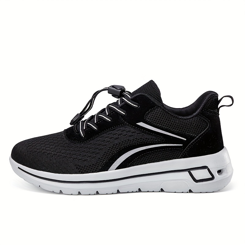 Mens Trendy Striped Breathable Sneakers Slip On With Adjustable Buckle Non Slip All Seasons Outdoor Running Training Camping Sports & Outdoors Temu details 3