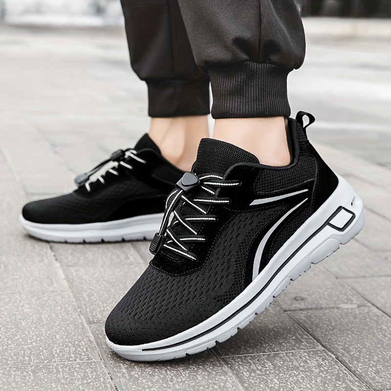 Mens Trendy Striped Breathable Sneakers Slip On With Adjustable Buckle Non Slip All Seasons Outdoor Running Training Camping Sports & Outdoors Temu details 4