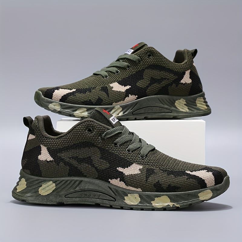 Camouflage Running Shoes Men Comfy Breathable Wear resistant details 0