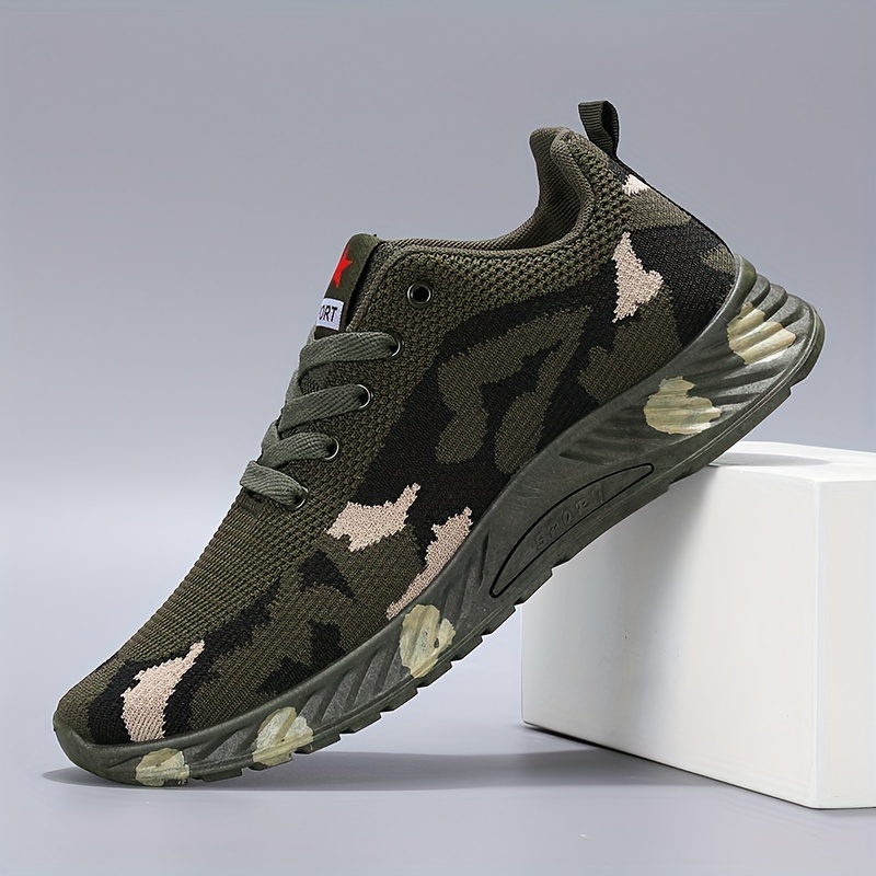 Camouflage Running Shoes Men Comfy Breathable Wear resistant details 4