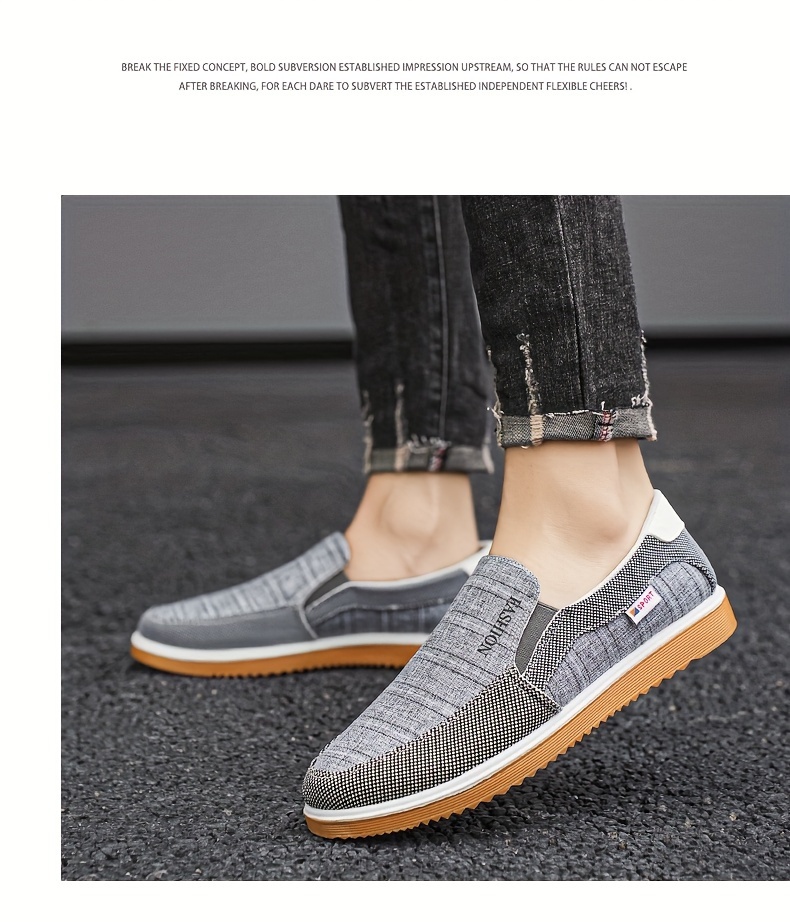 Canvas Shoes For Men In Summer   Cloth Shoes For Men Breathable Board Shoes For Men One Foot For Work Middle Aged And Elderly Dad Casual Oversized Shoes Don t Miss These Great Deals Temu details 5