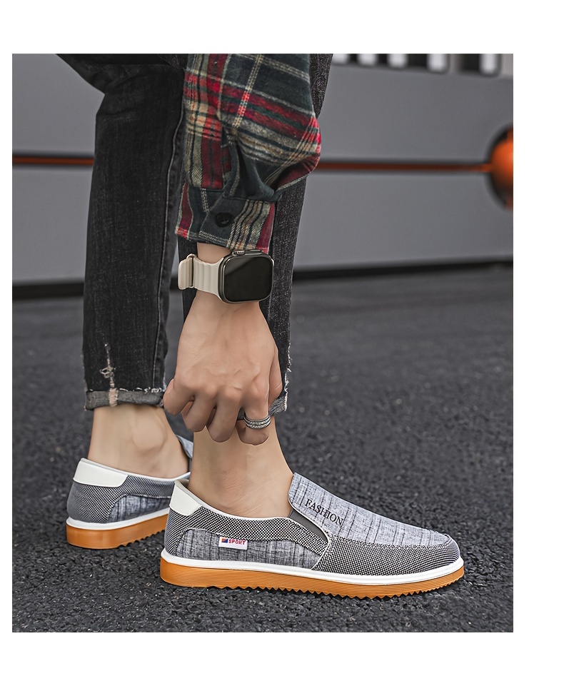 Canvas Shoes For Men In Summer   Cloth Shoes For Men Breathable Board Shoes For Men One Foot For Work Middle Aged And Elderly Dad Casual Oversized Shoes Don t Miss These Great Deals Temu details 6