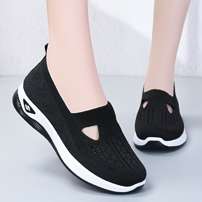 casual mesh shoes women s breathable comfort slip details 2