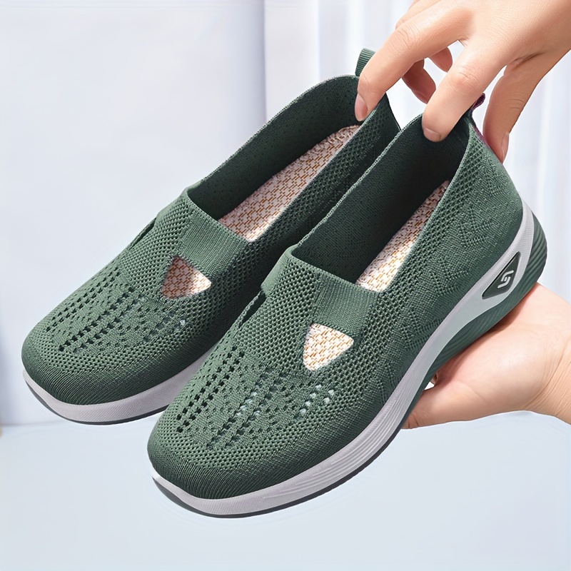 casual mesh shoes women s breathable comfort slip details 6