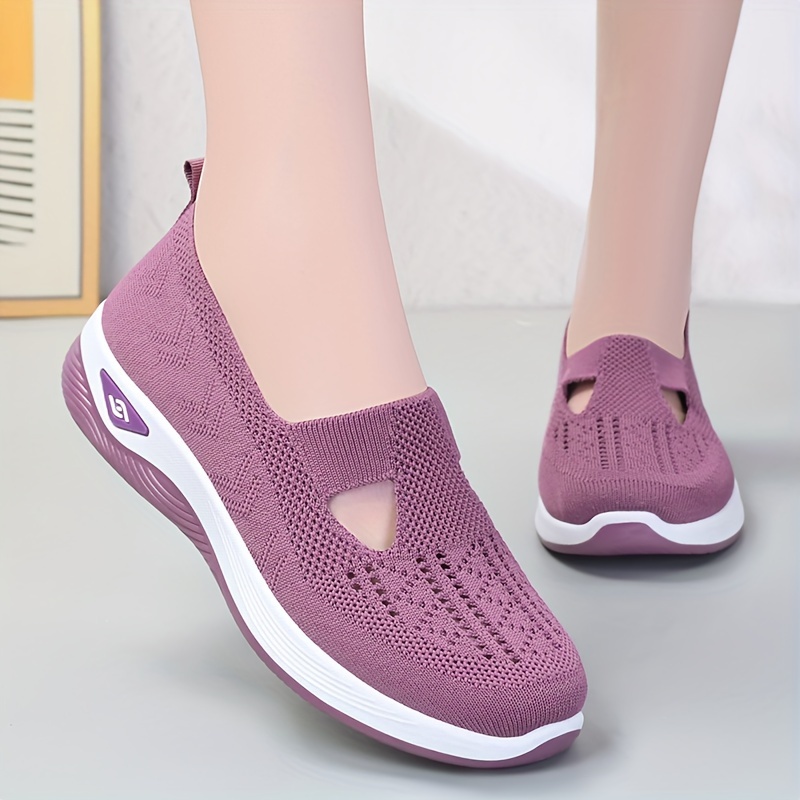 casual mesh shoes women s breathable comfort slip details 8